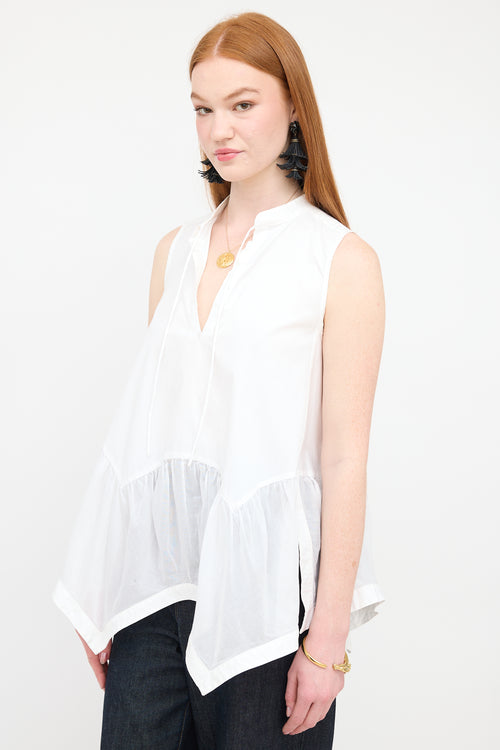 Givenchy Poplin Sleeveless Blouse