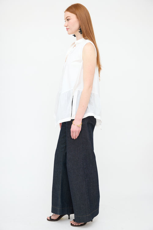 Givenchy Poplin Sleeveless Blouse