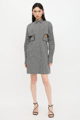 Givenchy Printed Cut Out Shirt Dress