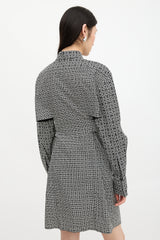 Givenchy Printed Cut Out Shirt Dress