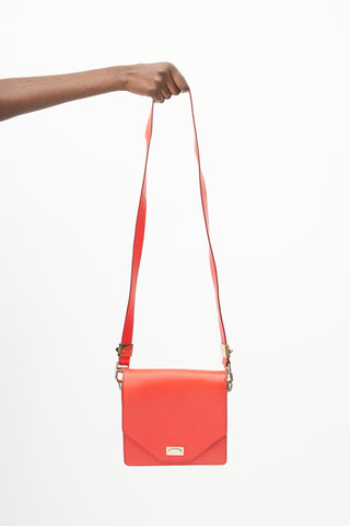Givenchy Red Flap Leather Bag