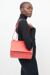 Givenchy Red Pandora Box Leather Bag