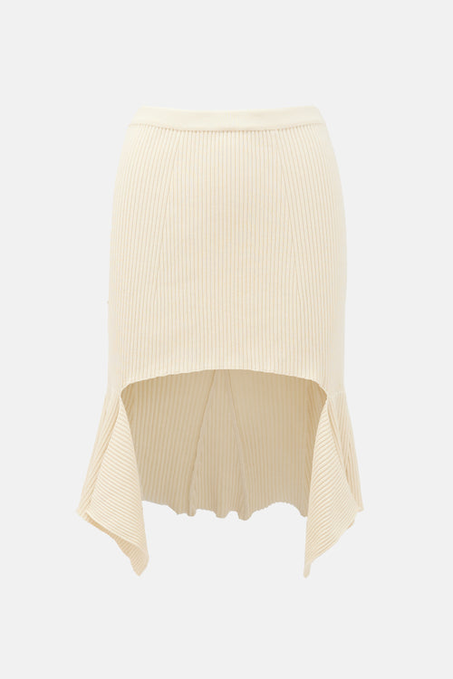 Givenchy Ribbed Cut Out Skirt