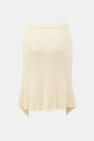 Givenchy Ribbed Cut Out Skirt