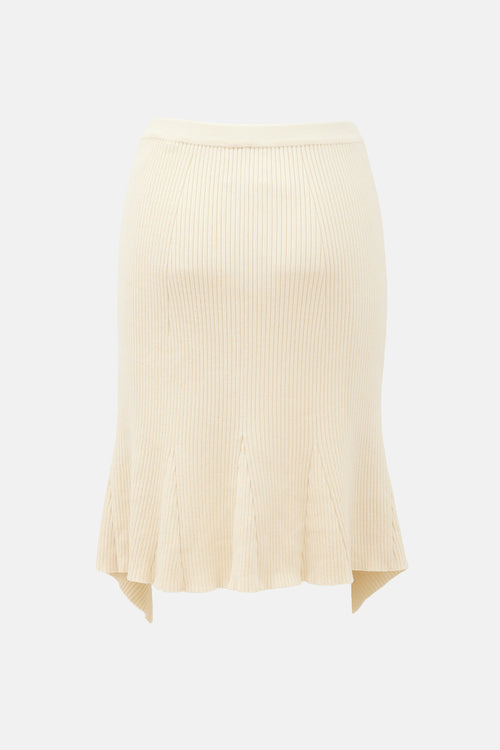 Givenchy Ribbed Cut Out Skirt
