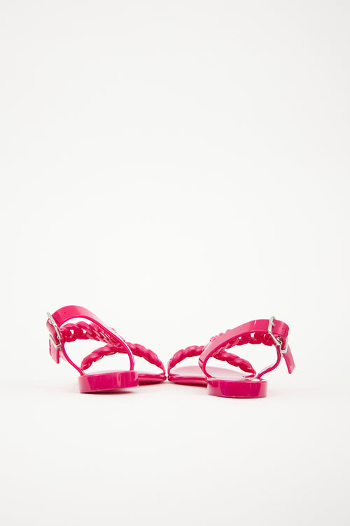 Givenchy Rubber Chain Sandal