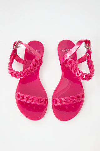 Givenchy Rubber Chain Sandal