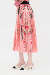 Givenchy Satin Pleated Skirt