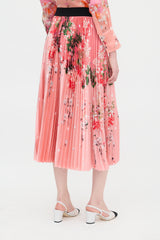 Givenchy Satin Pleated Skirt