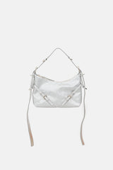 Givenchy Satin & Leather Mini Voyou Bag