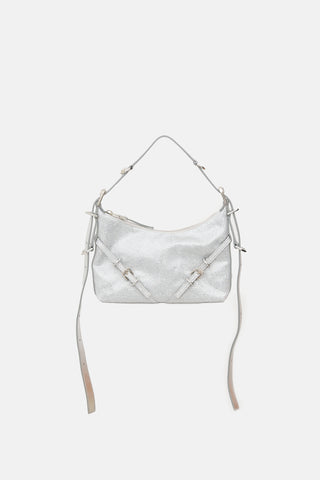 Givenchy Satin & Leather Mini Voyou Bag