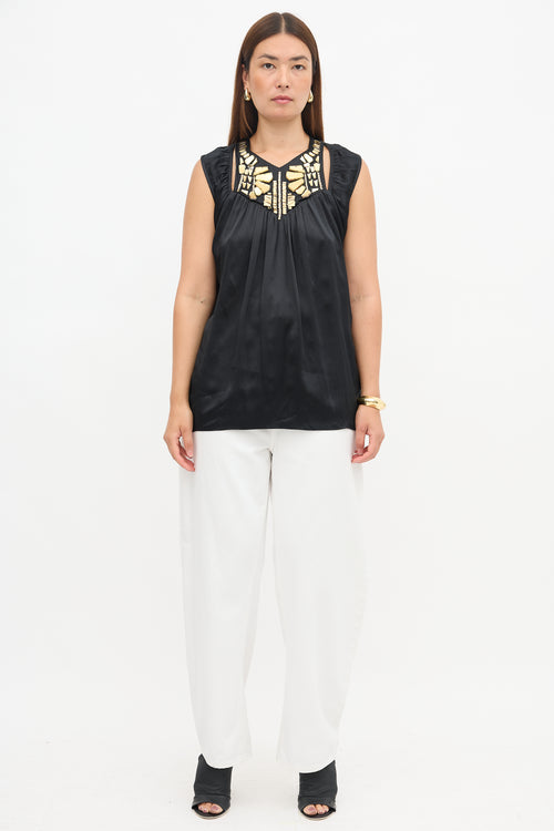 Givenchy Silk Embellished Tank Top