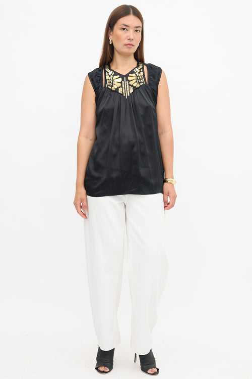 Givenchy Silk Embellished Tank Top