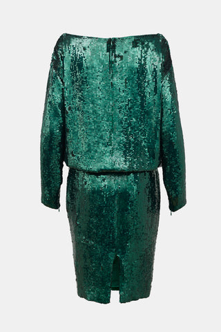 Givenchy Silk & Sequin Midi Dress