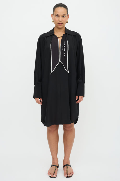 Givenchy Silk Logo Scarf Dress