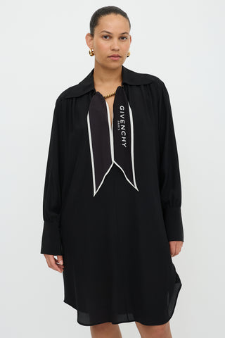 Givenchy Silk Logo Scarf Dress