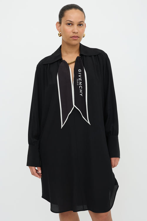 Givenchy Silk Logo Scarf Dress