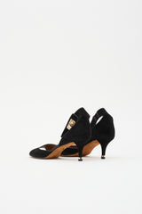 Givenchy Suede Lock Sandal