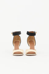 Givenchy Leather & Suede Lock Heel