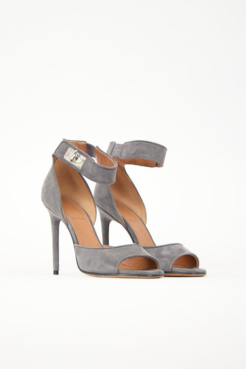 Givenchy Suede Lock Sandal
