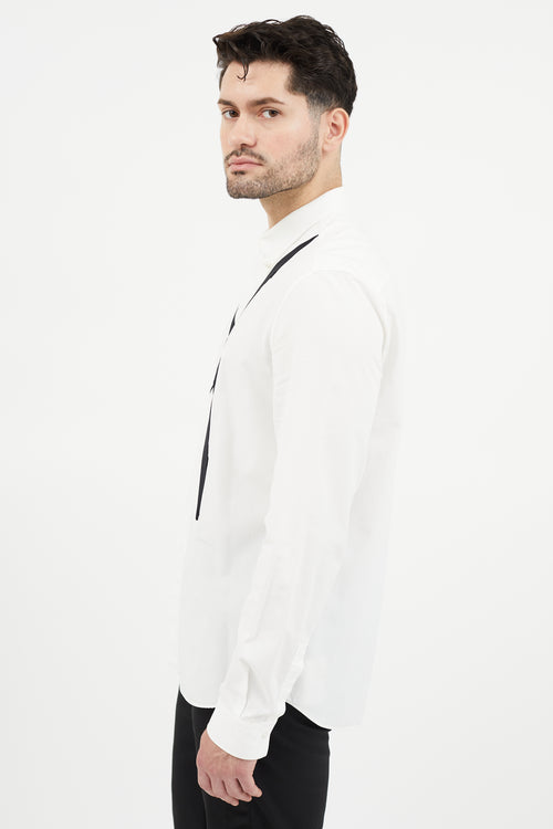 Givenchy White & Black X Shirt