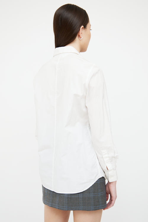 Givenchy White Cotton Button Up Shirt