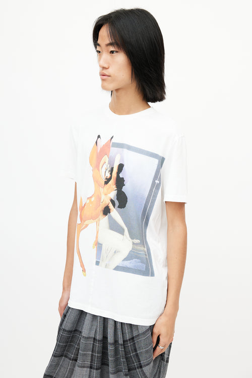 Givenchy White & Multicolour Bambi T-Shirt