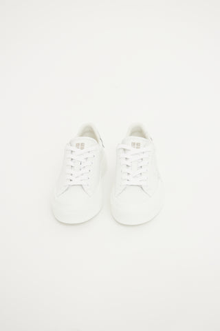 Givenchy White Silver Logo Sneaker