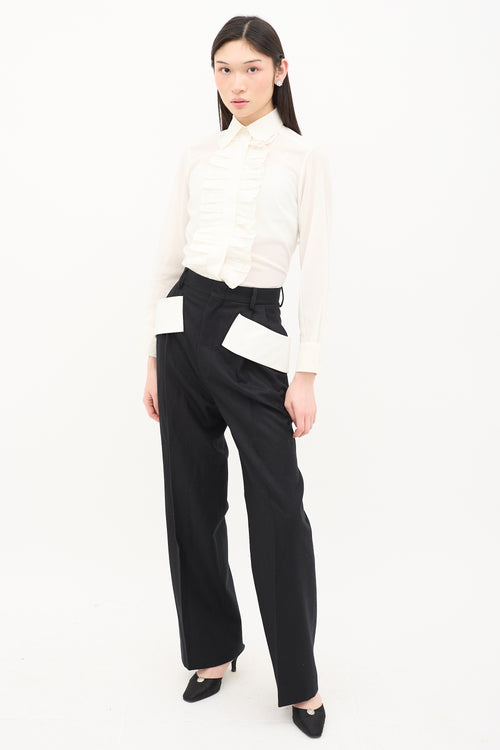 Givenchy Wool Band Trouser