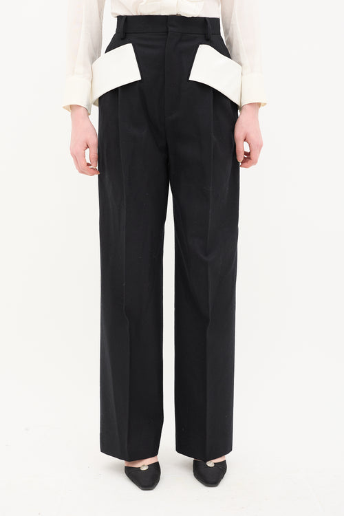 Givenchy Wool Band Trouser