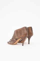 Givenchy Woven Leather Caged Sandal