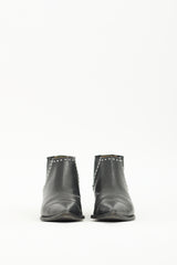 Givenchy Black Leather Stud Chelsea Boot