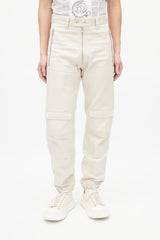 GmbH Beige Zip Cargo Trouser