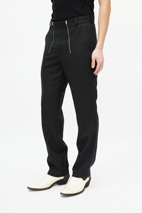 GmbH Black Slim Zip Trouser
