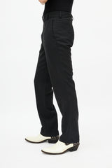 GmbH Black Slim Zip Trouser