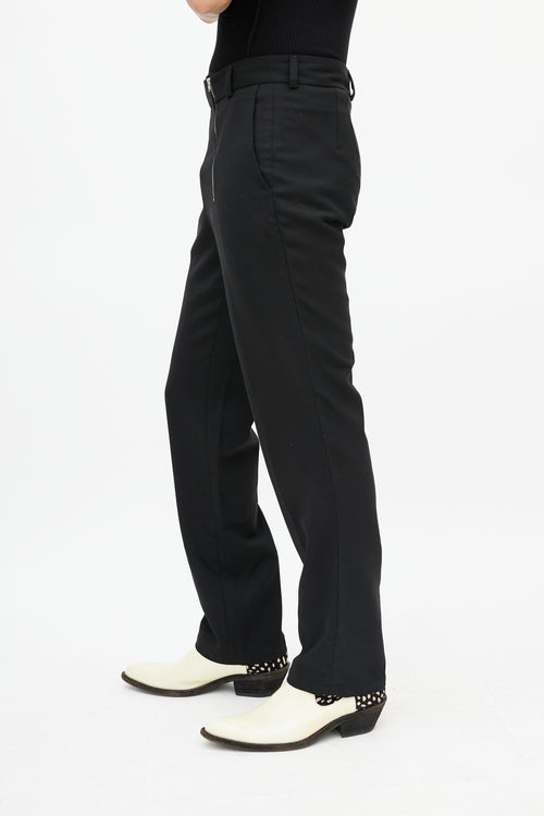 GmbH Black Slim Zip Trouser