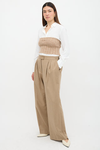 Godwin Charli Wool Pinstripe Florence Trouser