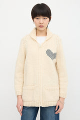 Gogo Wool Intarsia Cardigan