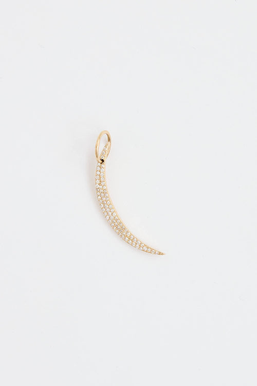 Fine Jewelry 14K Yellow Gold Crescent Pendant