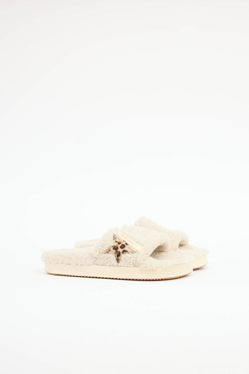 Golden Goose Shearling Poolstar Slide