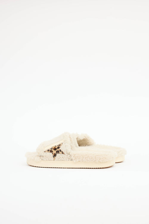 Golden Goose Shearling Poolstar Slide