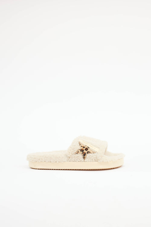 Golden Goose Shearling Poolstar Slide