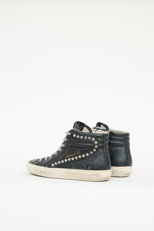 Golden Goose Leather Slide Sneaker
