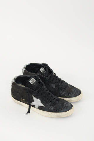 Golden Goose Black Suede Mid Star Sneaker