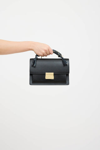 Leather Venezia Braided Shoulder Bag