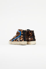 Golden Goose Brown & Multicolour Slide Ponyhair Sneaker