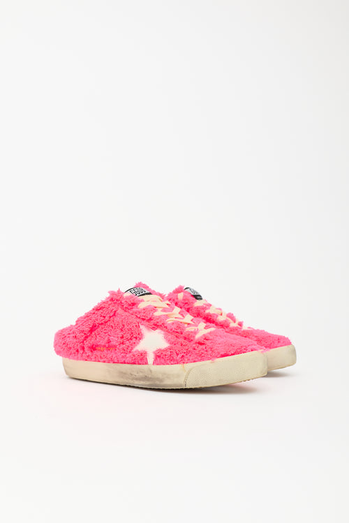 Golden Goose Fuzzy Superstar Sneaker Mule