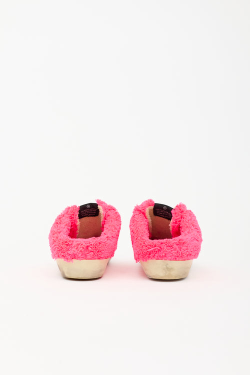 Golden Goose Fuzzy Superstar Sneaker Mule