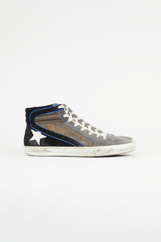 Golden Goose Grey & Multicolour Slide Sneaker