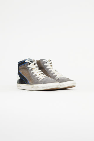 Golden Goose Grey & Multicolour Slide Sneaker